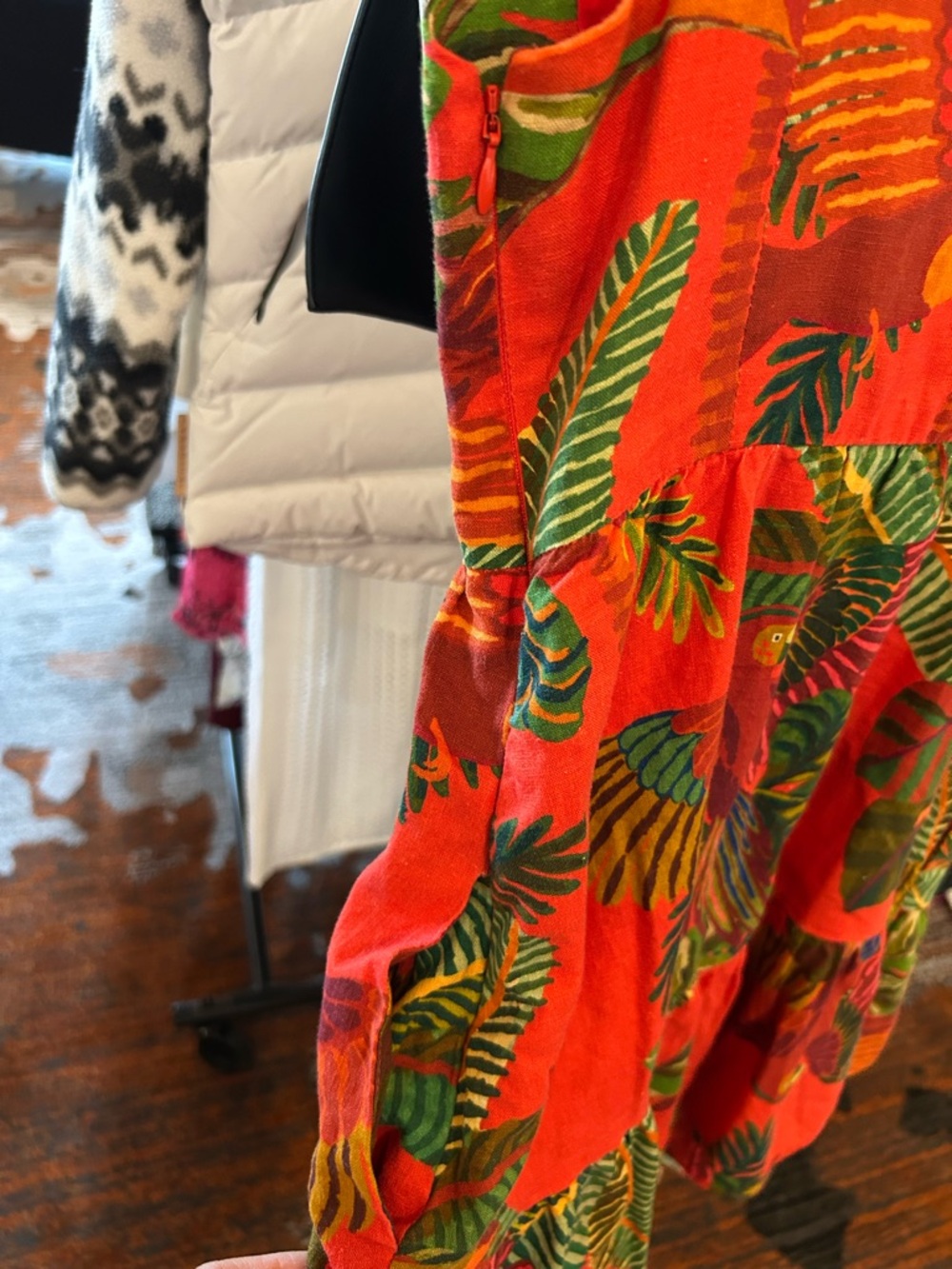 Farm Rio Red Tropical Print Sundress - Picture 4 of 4